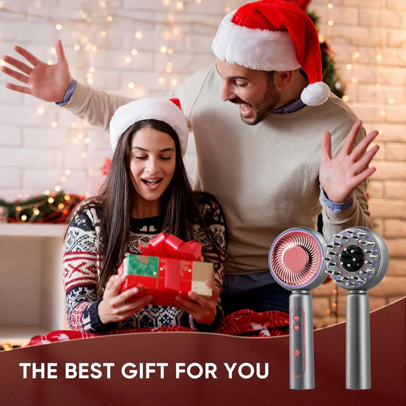 Scalp Massager Brush, 4-in-1 Electric Head Massager for Hair Growth, Cordless & Portable Hair Oil Applicator, Hair Oiling Dispenser for Treatment Growth...