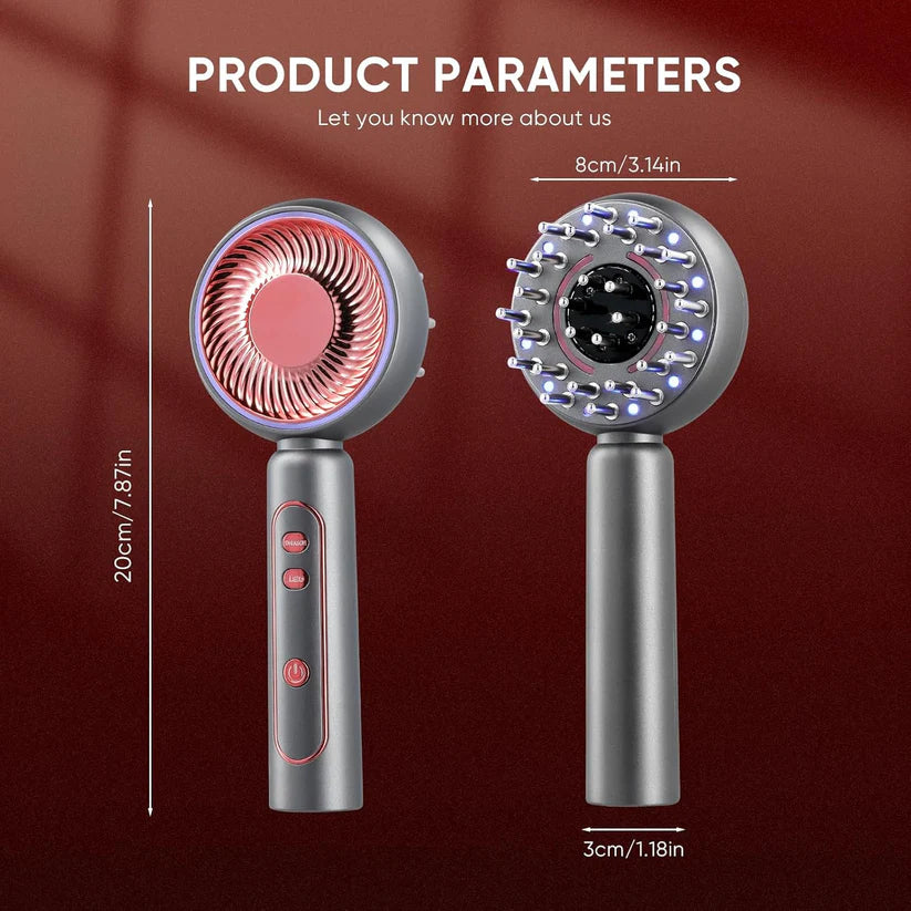 Scalp Massager Brush, 4-in-1 Electric Head Massager for Hair Growth, Cordless & Portable Hair Oil Applicator, Hair Oiling Dispenser for Treatment Growth...