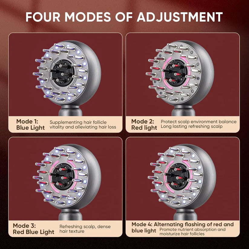 Scalp Massager Brush, 4-in-1 Electric Head Massager for Hair Growth, Cordless & Portable Hair Oil Applicator, Hair Oiling Dispenser for Treatment Growth...