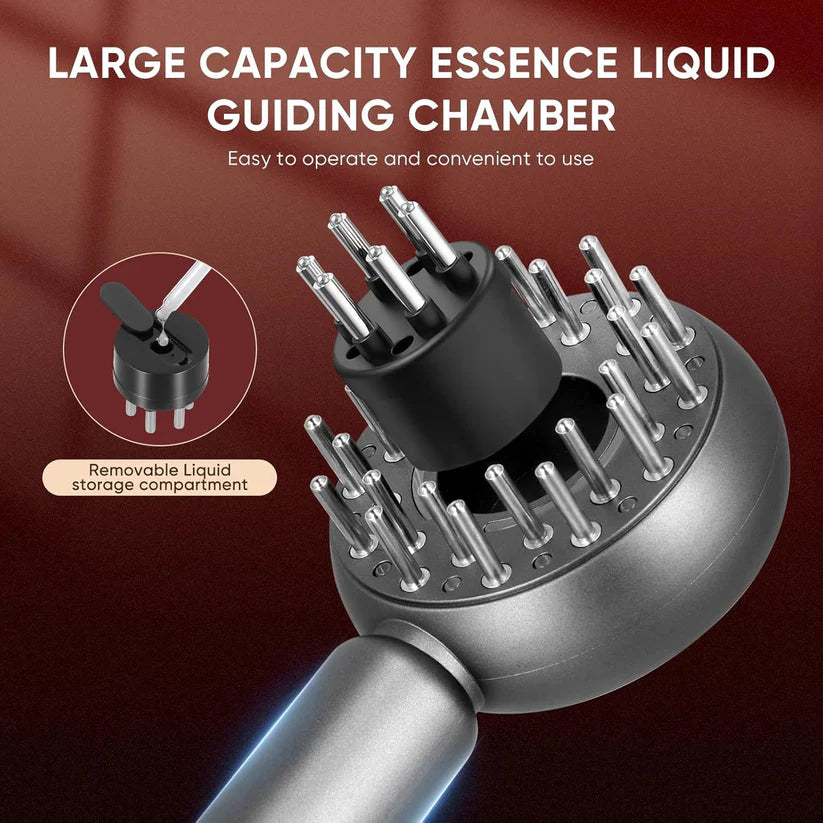 Scalp Massager Brush, 4-in-1 Electric Head Massager for Hair Growth, Cordless & Portable Hair Oil Applicator, Hair Oiling Dispenser for Treatment Growth...