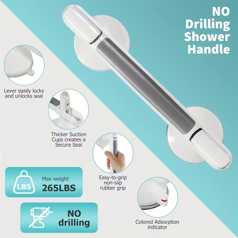 Elderly Safety Handrail – No-Drill Bathroom Support Bar | Slip-Proof Grab Handle for Parents & Seniors
