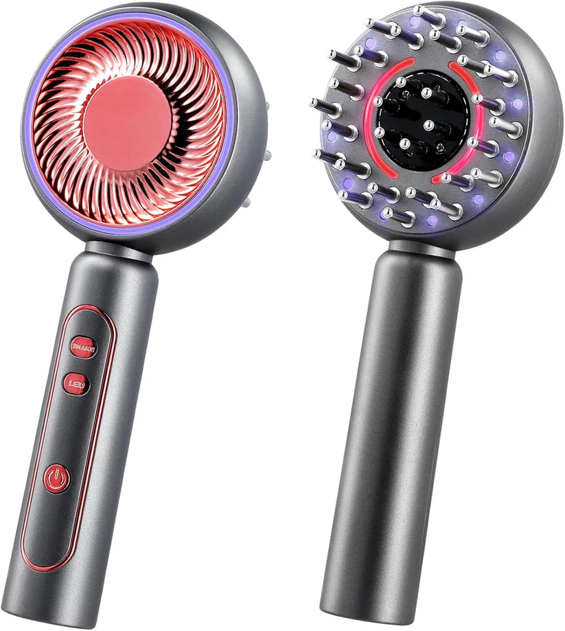 Scalp Massager Brush, 4-in-1 Electric Head Massager for Hair Growth, Cordless & Portable Hair Oil Applicator, Hair Oiling Dispenser for Treatment Growth...