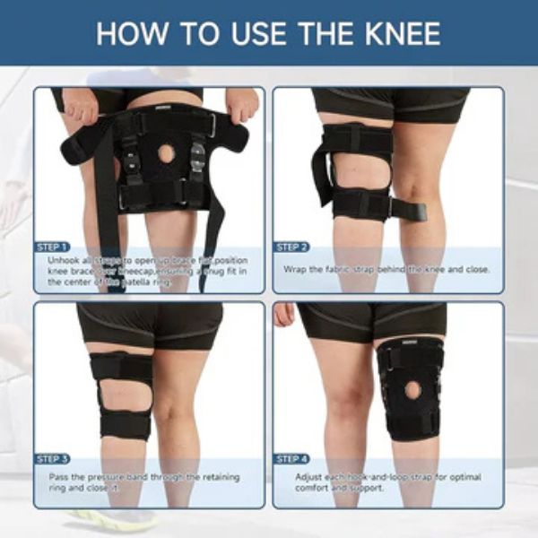 Adjustable Knee Brace – Support for Sports, Running & Joint Recovery