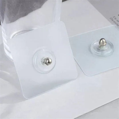 Punch-Free Wall Hooks – Self-Adhesive Screw Stickers for Easy Mounting