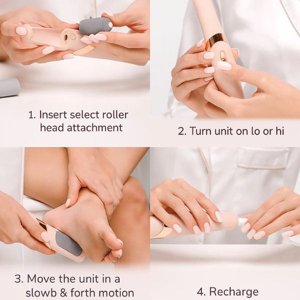 Rechargeable Electric Foot File – Callus Remover & Pedicure Tool for Cracked Heels
