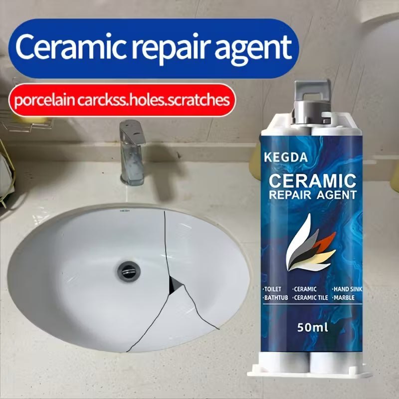 Ceramic Sink Crack Repair | Easy Epoxy Fix for Leaks