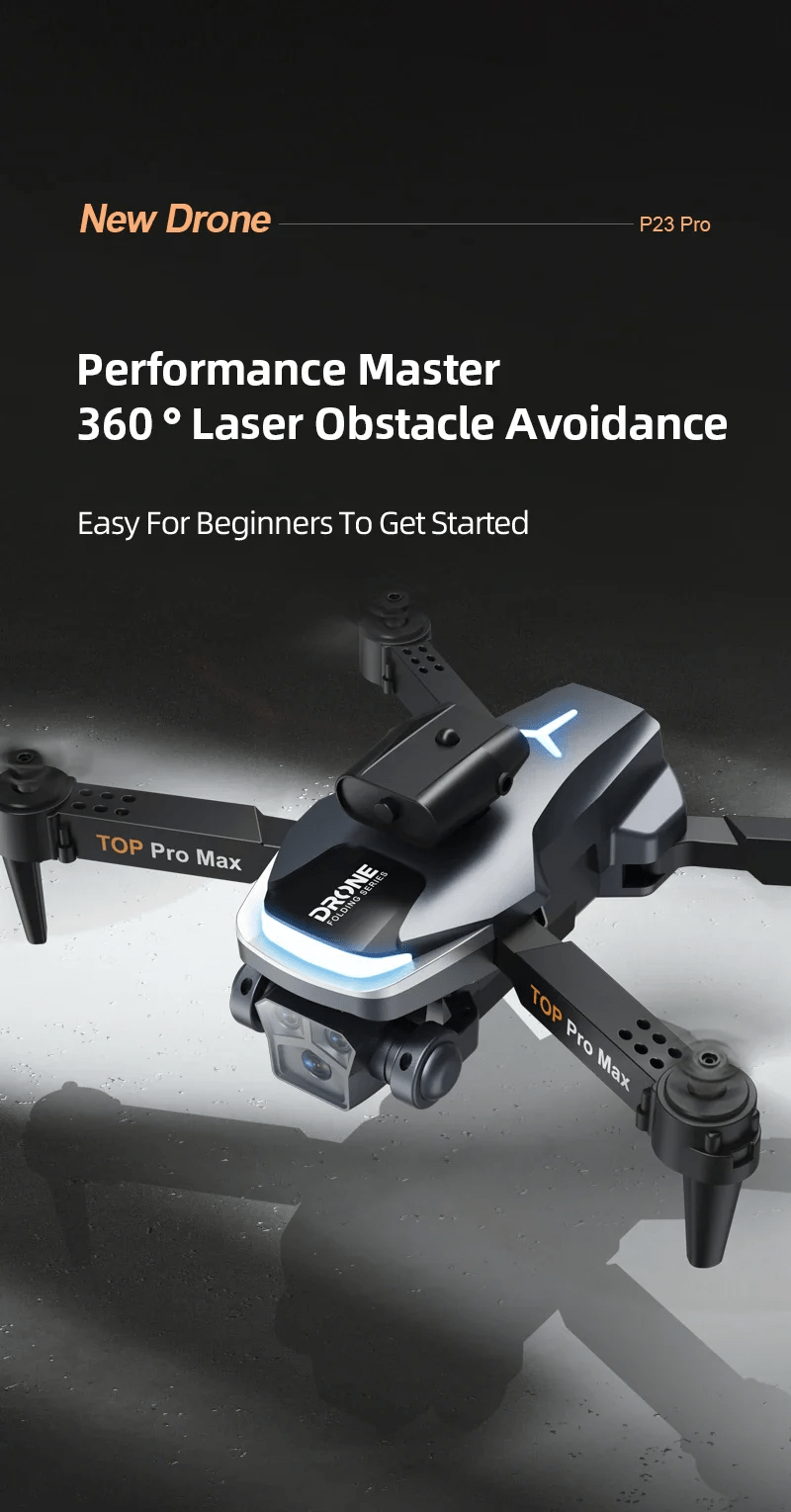 P23 Pro Intelligent Obstacle Avoiding Drone - Foldable Drone