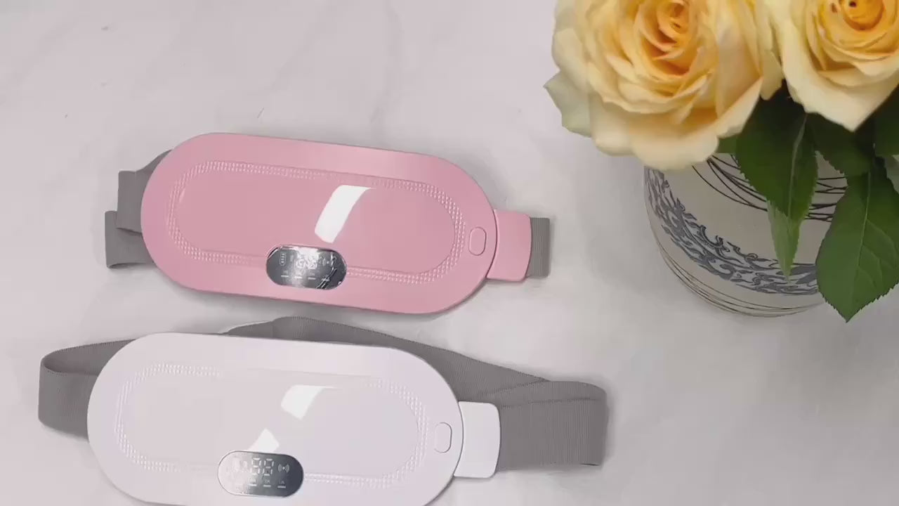 Period Cramp Relief Heating Pad – Rechargeable Menstrual Pain Relief Belt