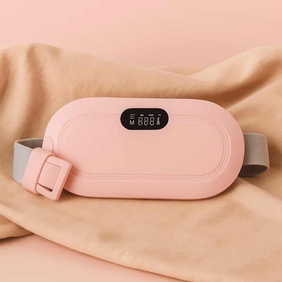 Period Cramp Relief Heating Pad – Rechargeable Menstrual Pain Relief Belt
